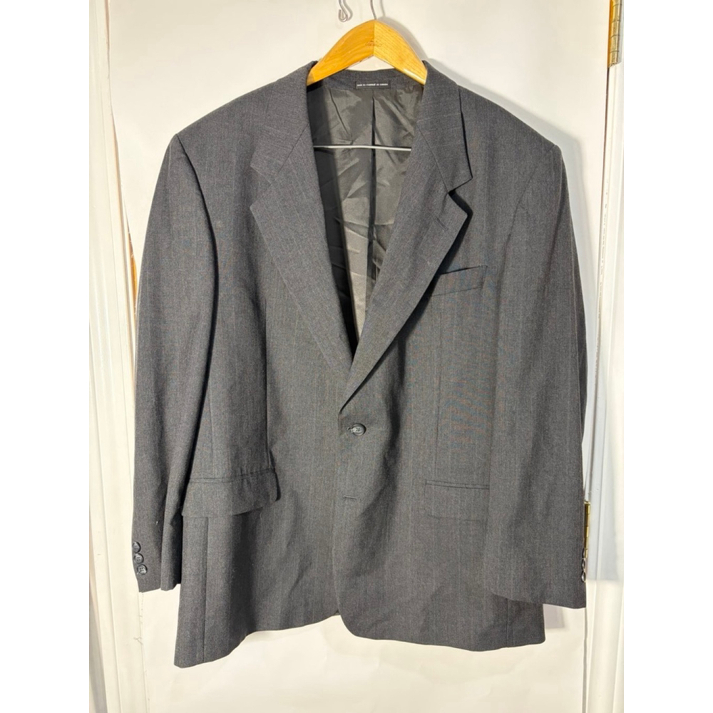 Pierre Balmain Paris Gray Wool Blazer 46R Classic Tailored Suit Jacket
